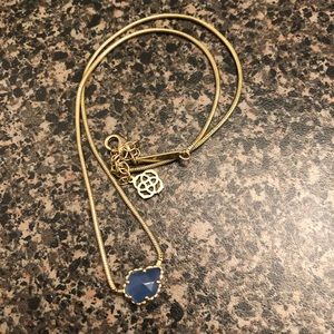 Kendra Scott gold and purple necklace